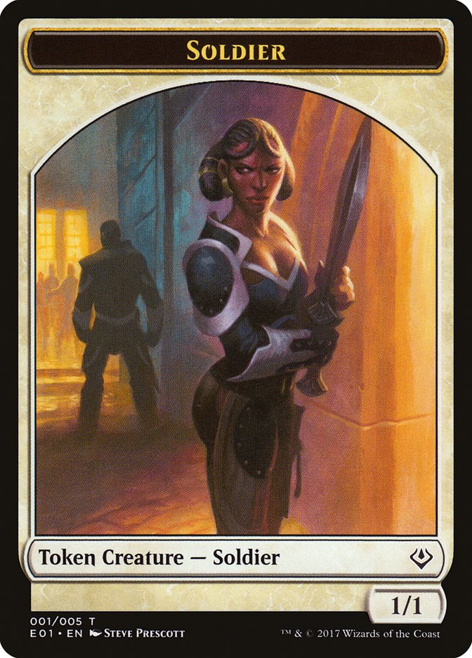 Spirit // Soldier Double-Sided Token [Archenemy: Nicol Bolas Tokens] | Gear Gaming Bentonville