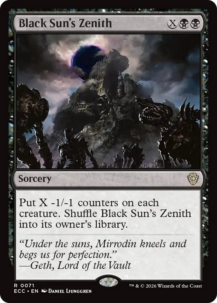 Black Sun's Zenith [Lorwyn Eclipsed Commander] | Gear Gaming Bentonville