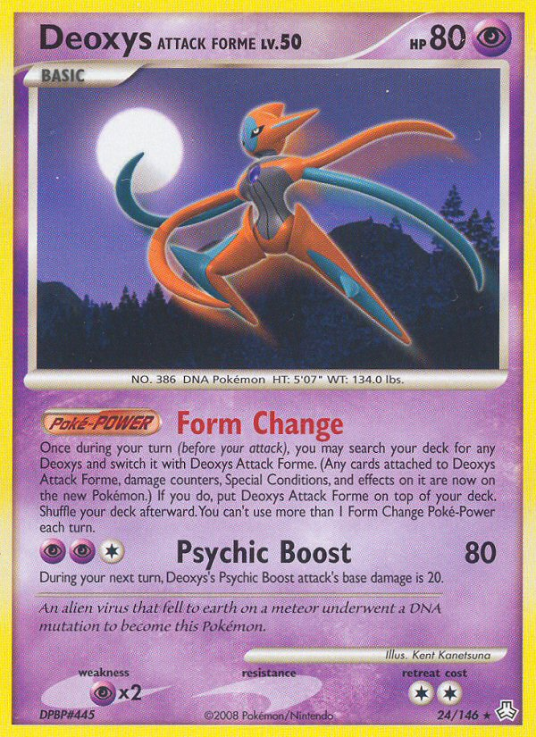Deoxys Attack Forme (24/146) [Diamond & Pearl: Legends Awakened] | Gear Gaming Bentonville