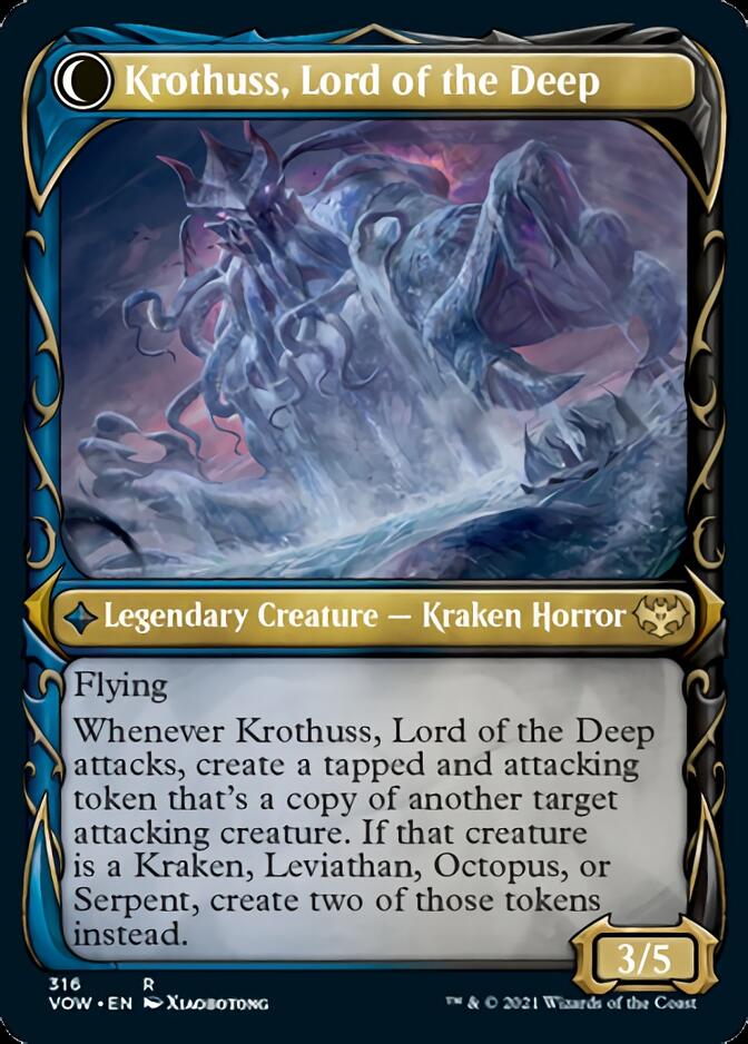 Runo Stromkirk // Krothuss, Lord of the Deep (Showcase Fang Frame) [Innistrad: Crimson Vow] | Gear Gaming Bentonville