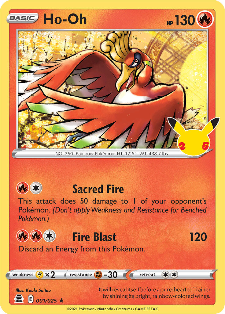 Ho-oh (001/025) [Celebrations: 25th Anniversary] | Gear Gaming Bentonville