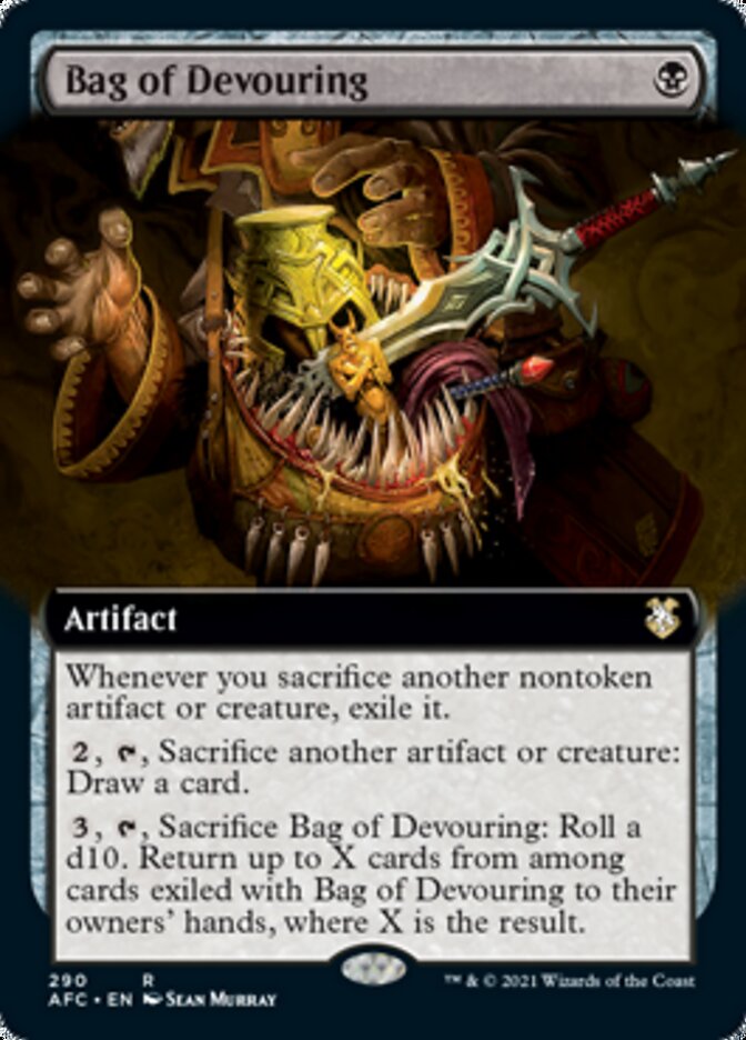 Bag of Devouring (Extended Art) [Dungeons & Dragons: Adventures in the Forgotten Realms Commander] | Gear Gaming Bentonville