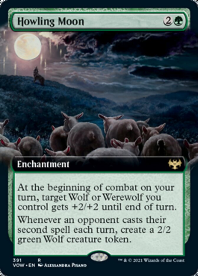 Howling Moon (Extended Art) [Innistrad: Crimson Vow] | Gear Gaming Bentonville