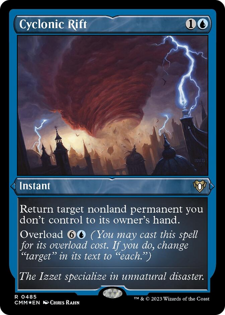 Cyclonic Rift (Foil Etched) [Commander Masters] | Gear Gaming Bentonville