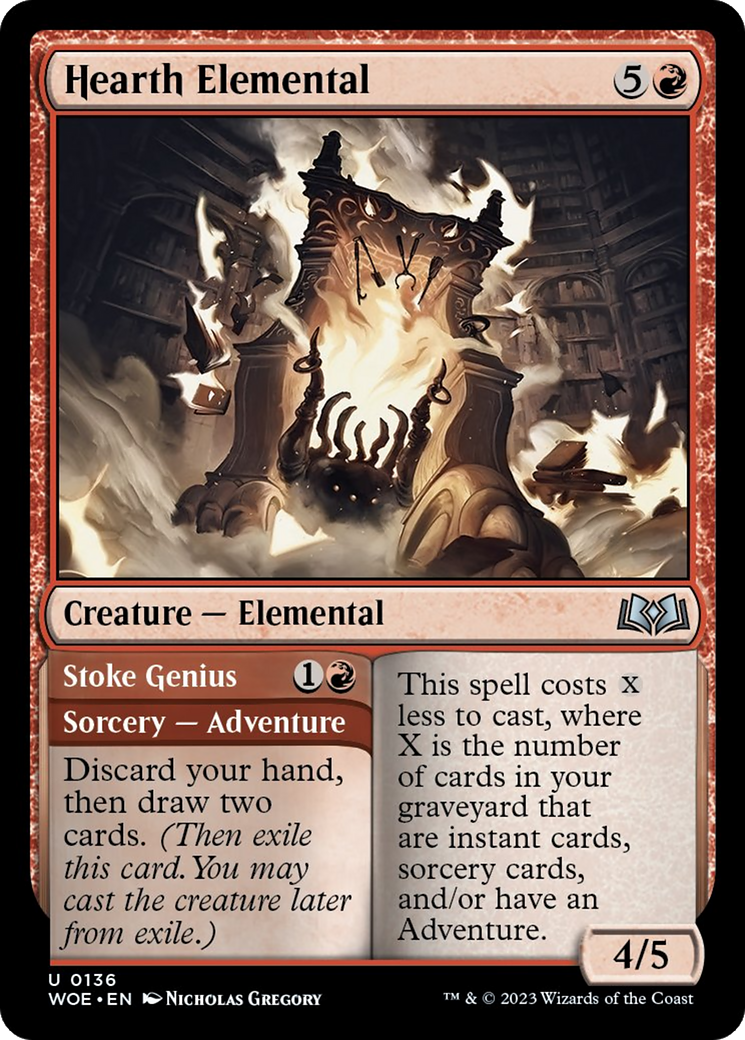 Hearth Elemental // Stoke Genius [Wilds of Eldraine] | Gear Gaming Bentonville