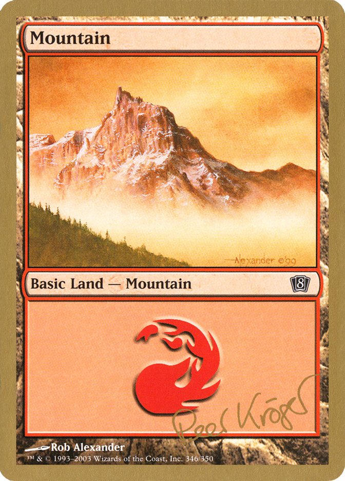 Mountain (pk346) (Peer Kroger) [World Championship Decks 2003] | Gear Gaming Bentonville