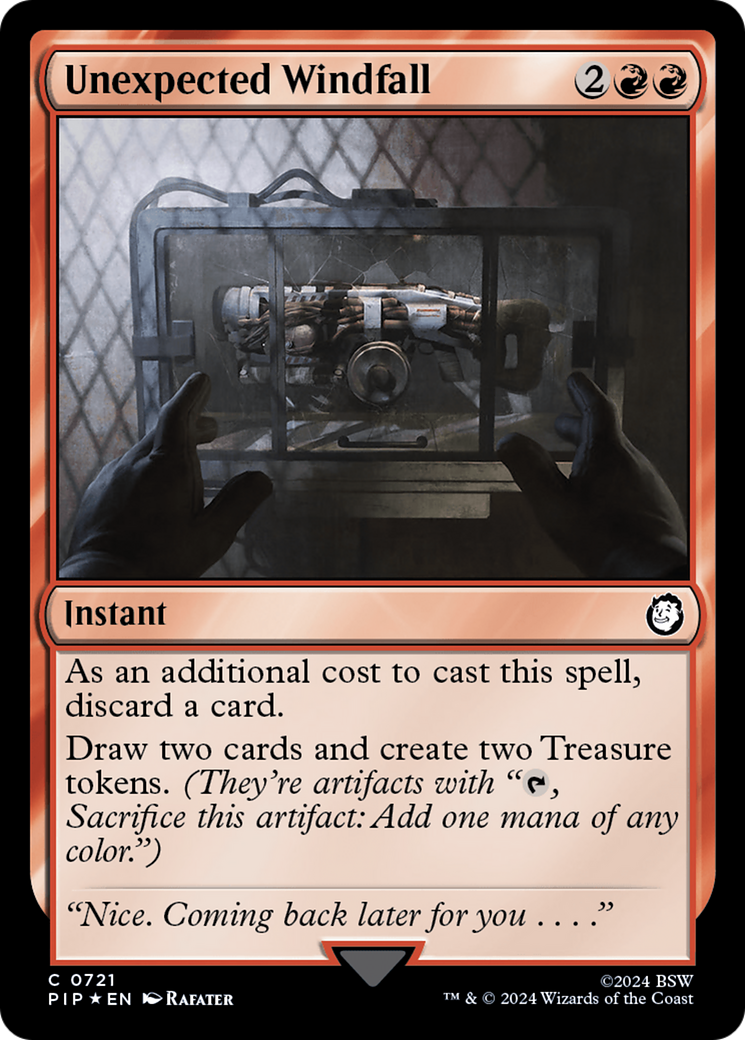 Unexpected Windfall (Surge Foil) [Fallout] | Gear Gaming Bentonville