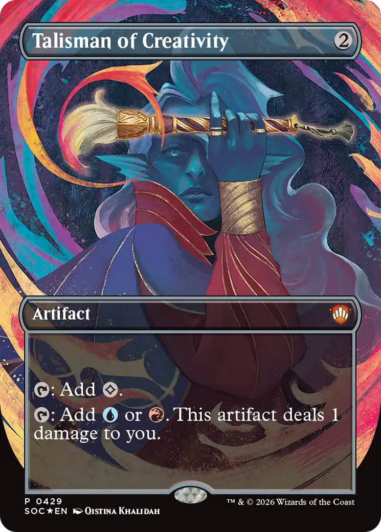 Talisman of Creativity (Borderless) [Secrets of Strixhaven Commander] | Gear Gaming Bentonville