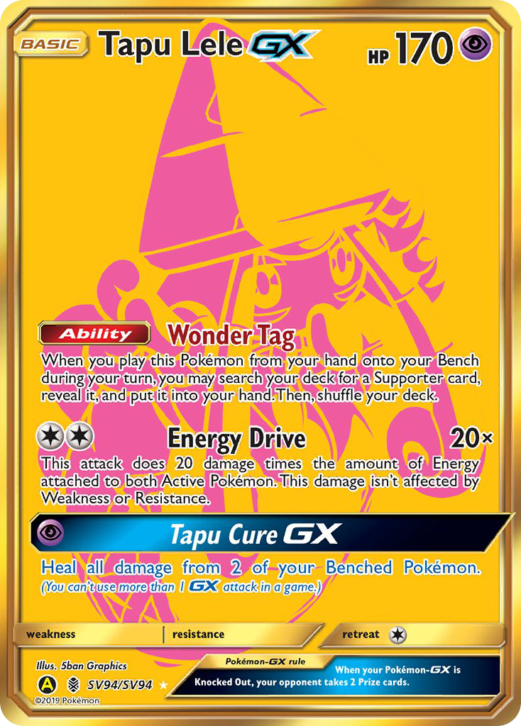 Tapu Lele GX (SV94/SV94) [Sun & Moon: Hidden Fates - Shiny Vault] | Gear Gaming Bentonville