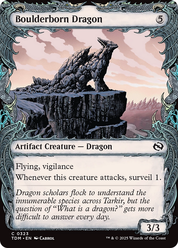 Boulderborn Dragon (Showcase) [Tarkir: Dragonstorm] | Gear Gaming Bentonville