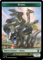 Hydra (Ripple Foil) // Boar Double-Sided Token [Modern Horizons 3 Commander Tokens] | Gear Gaming Bentonville