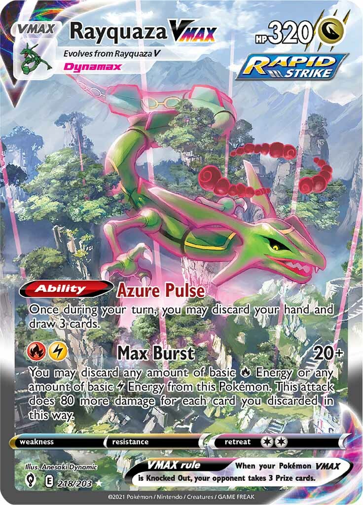 Rayquaza VMAX (218/203) [Sword & Shield: Evolving Skies] | Gear Gaming Bentonville