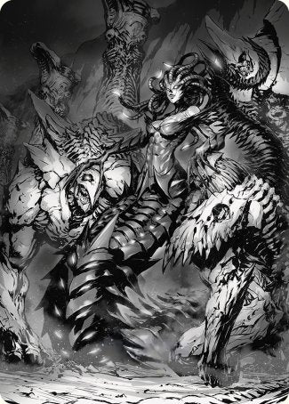 Vraska, Betrayal's Sting Art Card [Phyrexia: All Will Be One Art Series] | Gear Gaming Bentonville