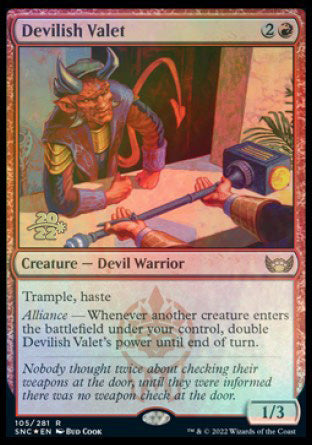 Devilish Valet [Streets of New Capenna Prerelease Promos] | Gear Gaming Bentonville