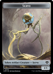 Servo // Elephant Double-Sided Token [Commander Masters Tokens] | Gear Gaming Bentonville