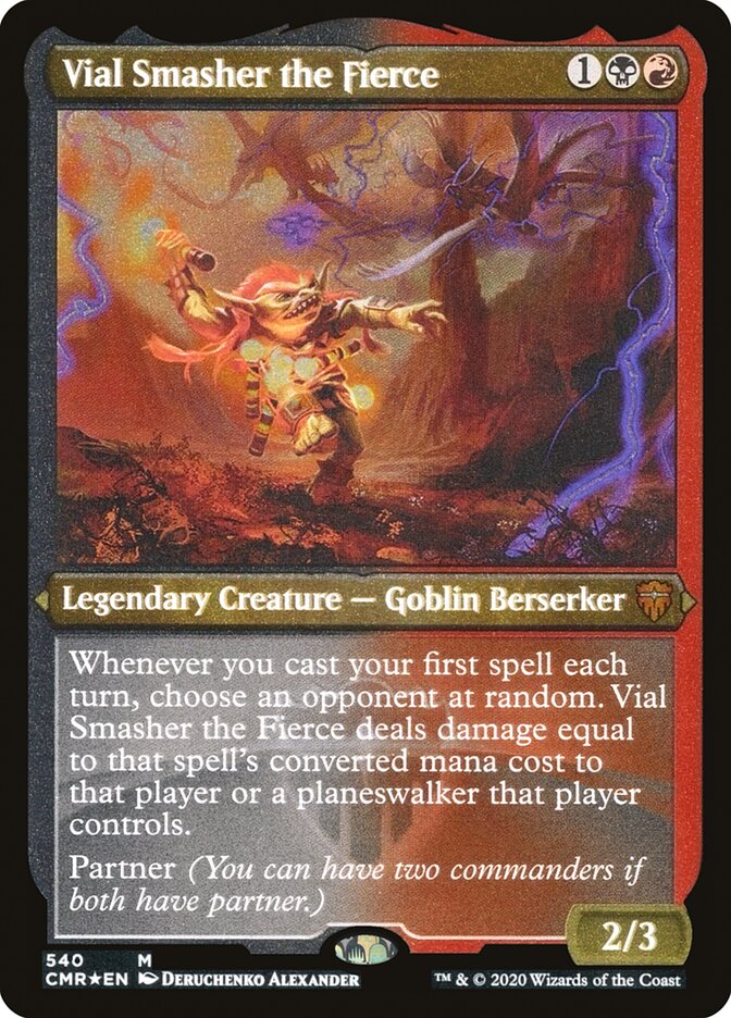 Vial Smasher the Fierce (Etched) [Commander Legends] | Gear Gaming Bentonville