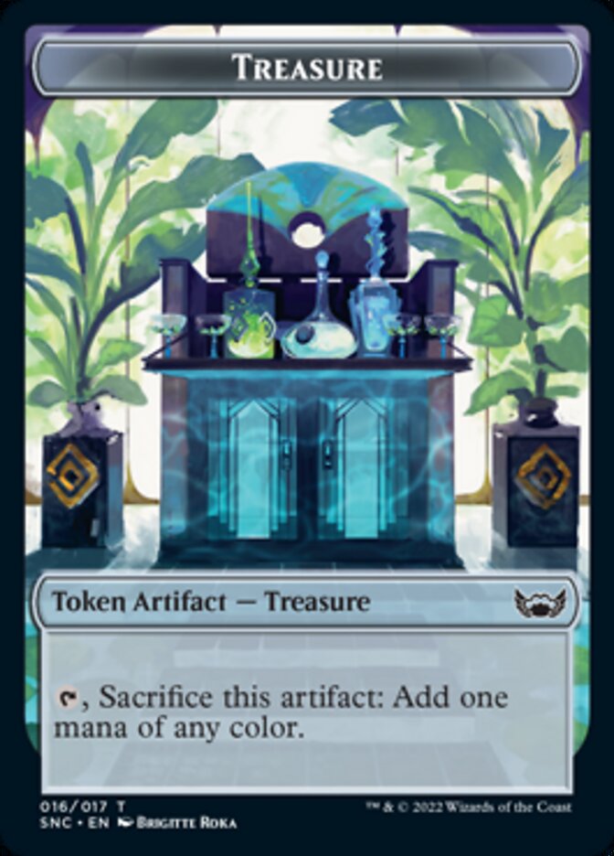Treasure (016) // Wizard Double-Sided Token [Streets of New Capenna Tokens] | Gear Gaming Bentonville