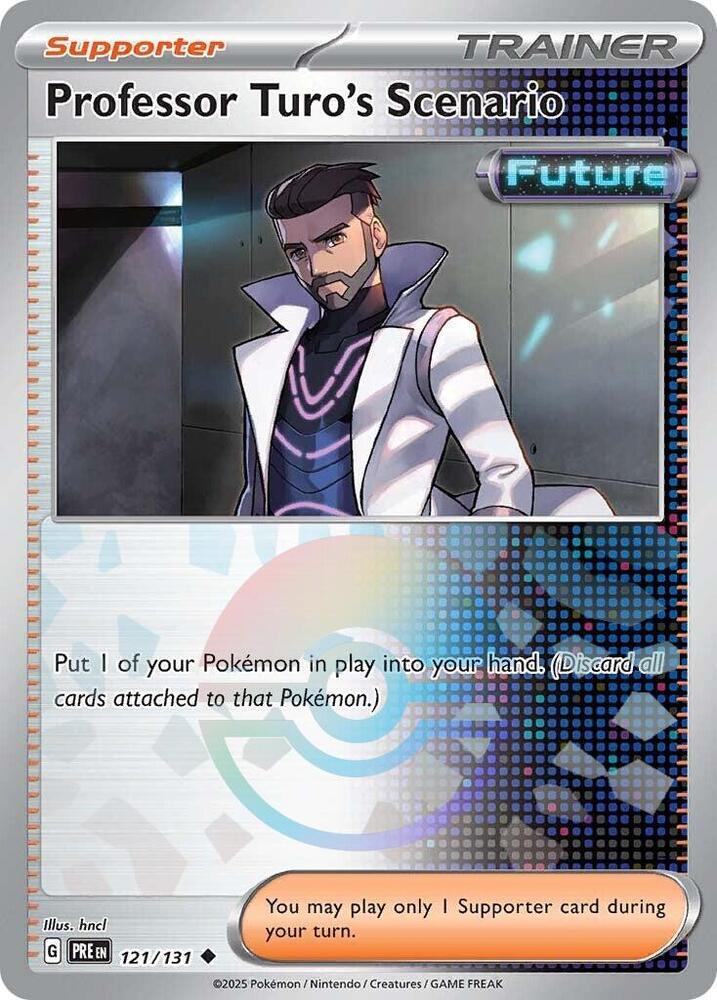 Professor Turo's Scenario (121/131) (Poke Ball Pattern) [Scarlet & Violet: Prismatic Evolutions] | Gear Gaming Bentonville