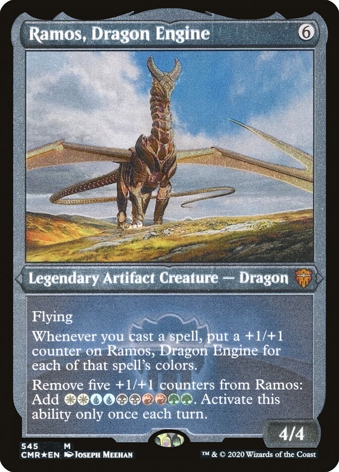 Ramos, Dragon Engine (Etched) [Commander Legends] | Gear Gaming Bentonville