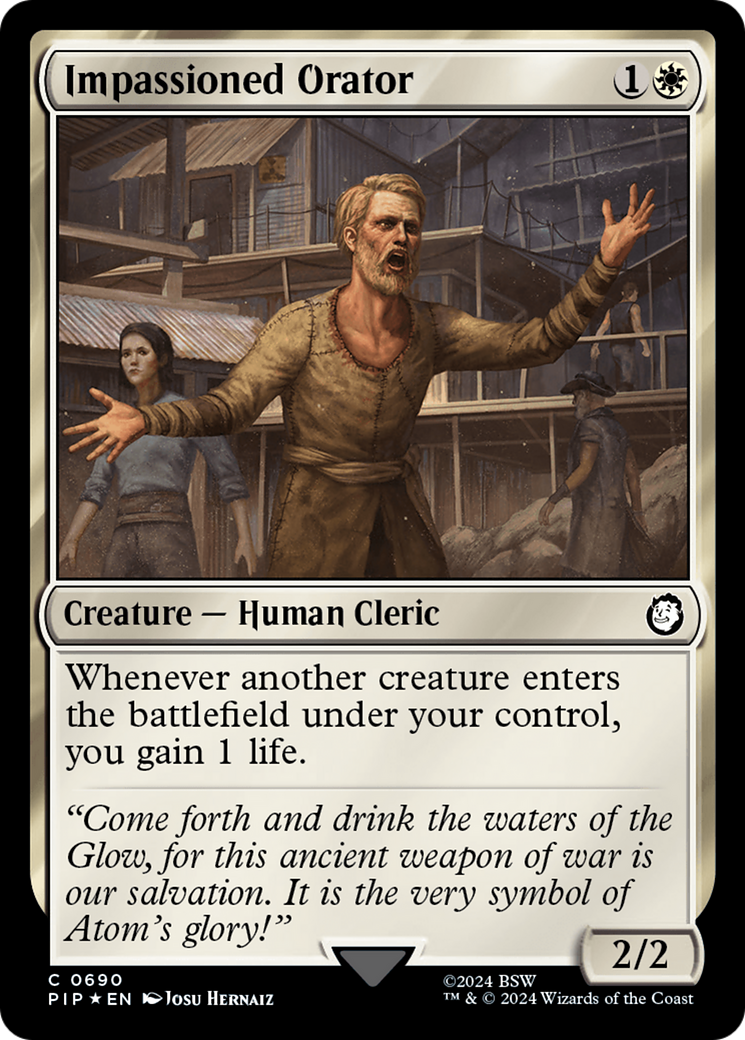 Impassioned Orator (Surge Foil) [Fallout] | Gear Gaming Bentonville