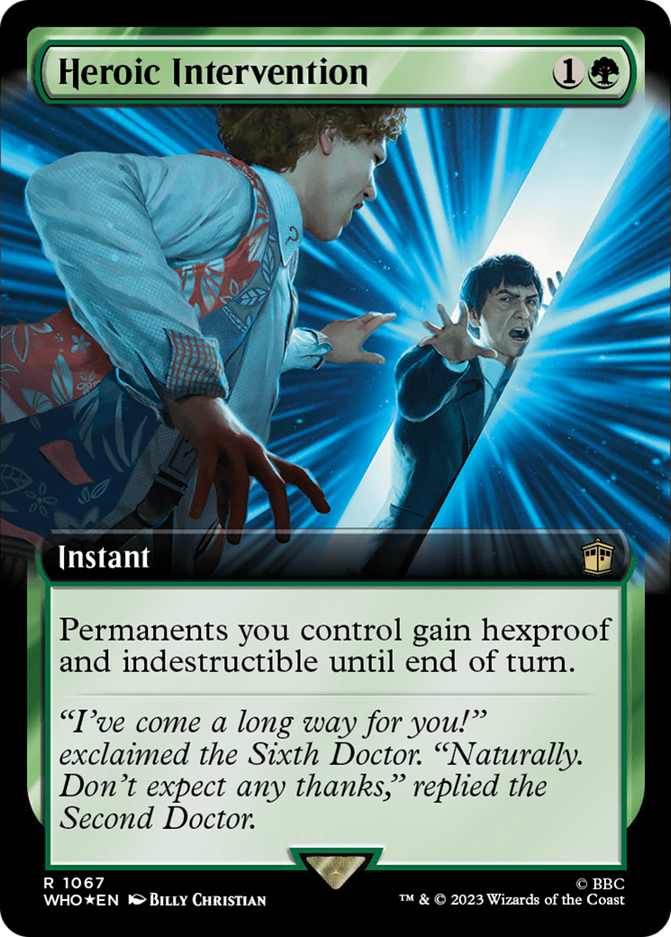 Heroic Intervention (Extended Art) (Surge Foil) [Doctor Who] | Gear Gaming Bentonville