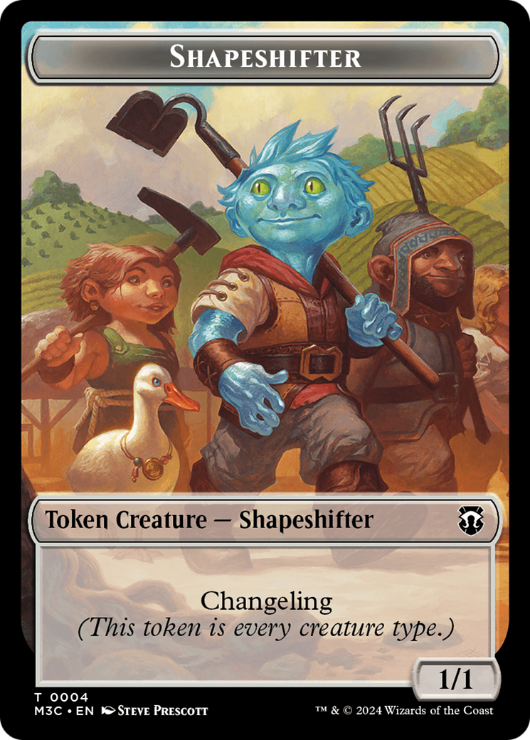 Shapeshifter (0004) // Copy Double-Sided Token [Modern Horizons 3 Commander Tokens] | Gear Gaming Bentonville