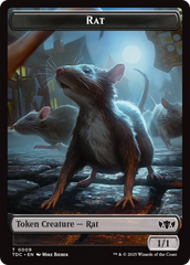 Human // Rat Double-Sided Token [Tarkir: Dragonstorm Commander Tokens] | Gear Gaming Bentonville