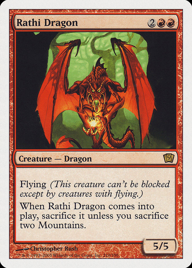 Rathi Dragon (9th Edition) [Oversize Cards] | Gear Gaming Bentonville