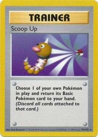 Scoop Up (78/102) [Base Set Shadowless Unlimited] | Gear Gaming Bentonville