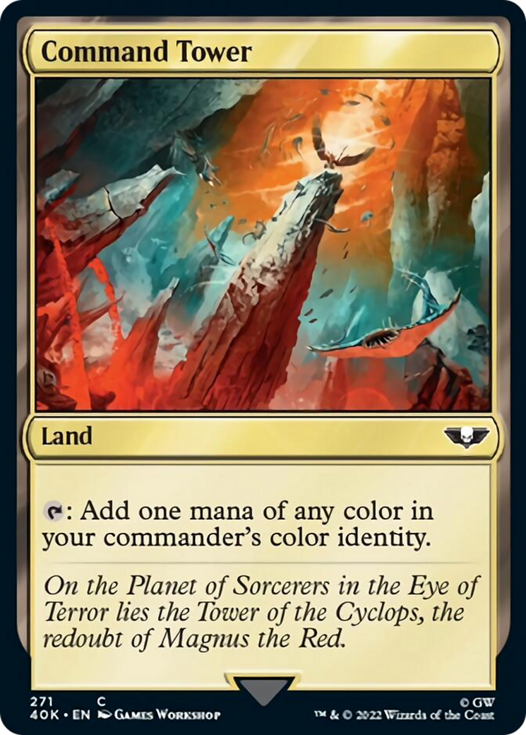 Command Tower (271) (Surge Foil) [Warhammer 40,000] | Gear Gaming Bentonville