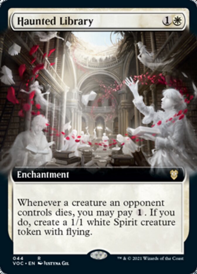 Haunted Library (Extended Art) [Innistrad: Crimson Vow Commander] | Gear Gaming Bentonville