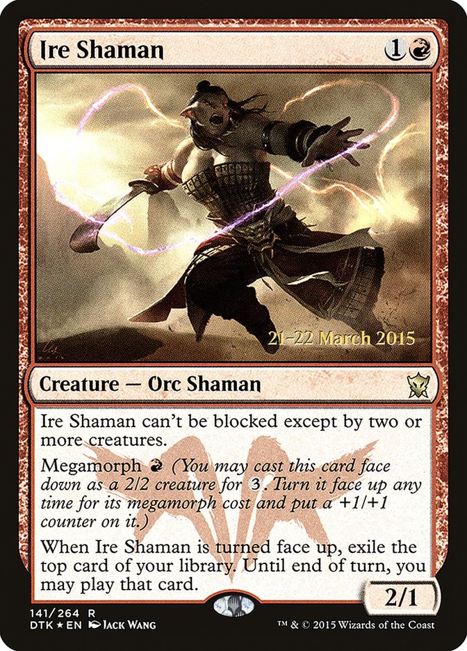 Ire Shaman [Dragons of Tarkir Prerelease Promos] | Gear Gaming Bentonville