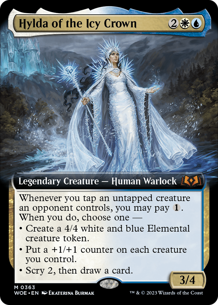 Hylda of the Icy Crown (Extended Art) [Wilds of Eldraine] | Gear Gaming Bentonville