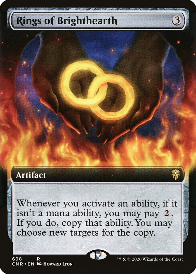 Rings of Brighthearth (Extended Art) [Commander Legends] | Gear Gaming Bentonville
