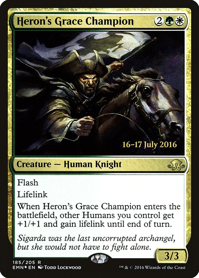 Heron's Grace Champion [Eldritch Moon Prerelease Promos] | Gear Gaming Bentonville