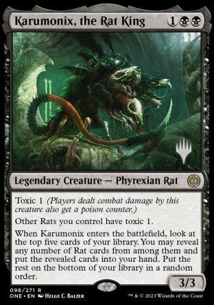 Karumonix, the Rat King (Promo Pack) [Phyrexia: All Will Be One Promos] | Gear Gaming Bentonville