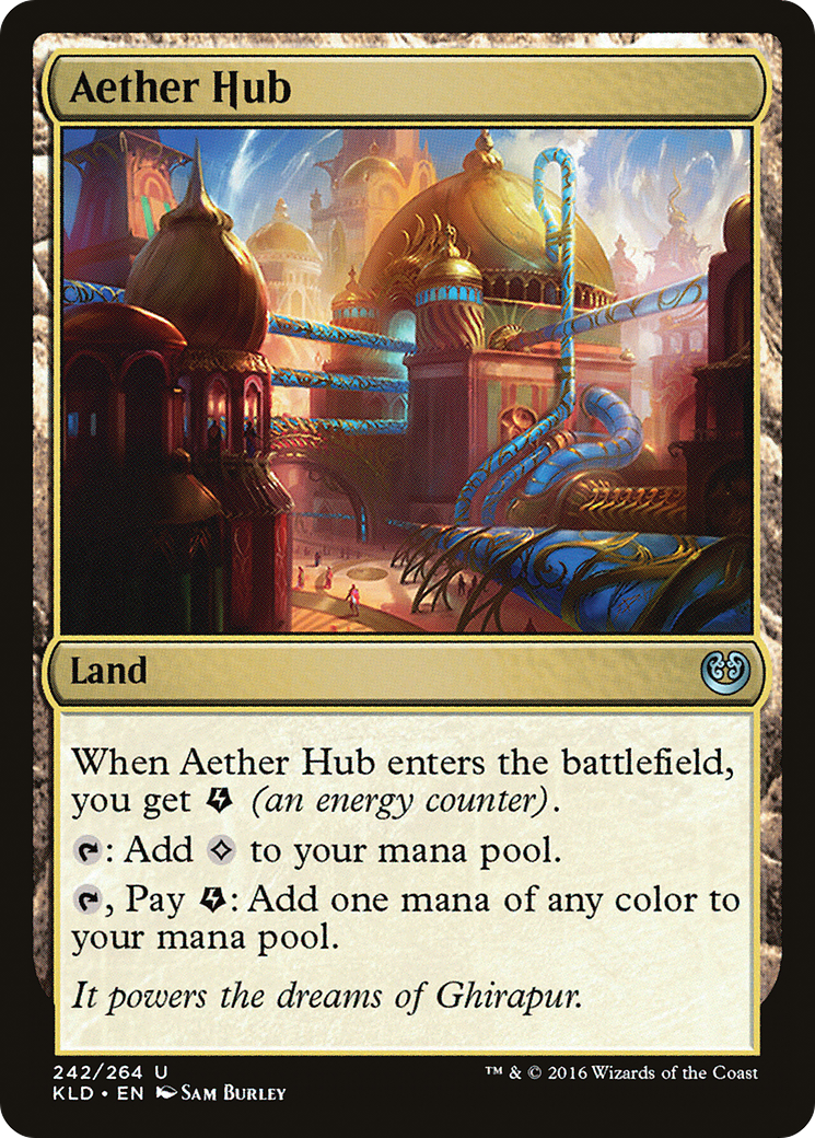 Aether Hub (Ripple Foil) [Modern Horizons 3 Commander] | Gear Gaming Bentonville