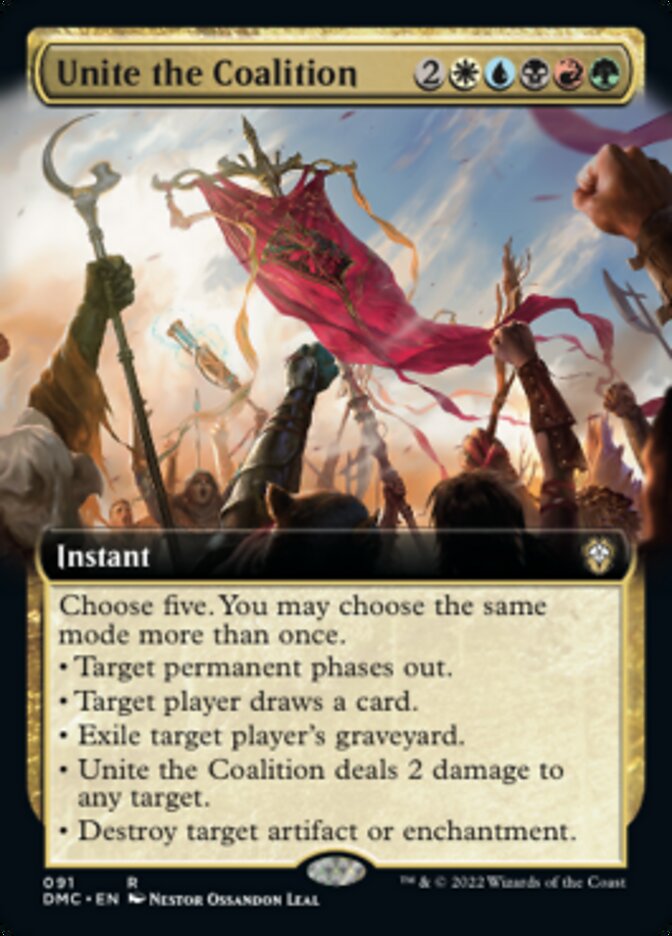 Unite the Coalition (Extended Art) [Dominaria United Commander] | Gear Gaming Bentonville