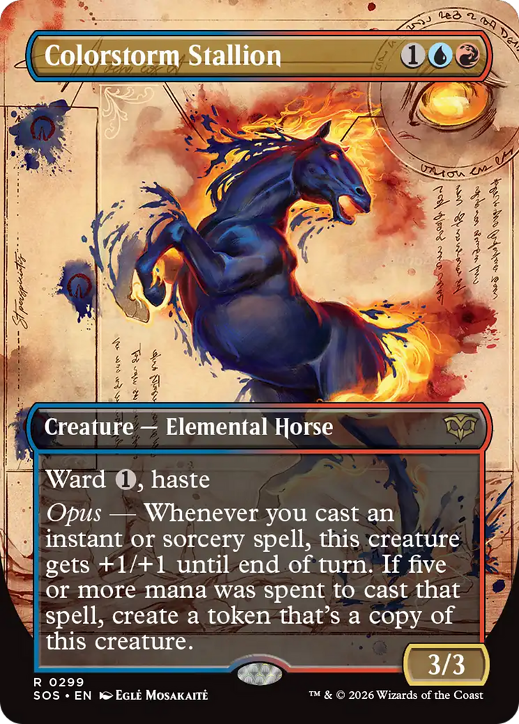 Colorstorm Stallion (Borderless) [Secrets of Strixhaven] | Gear Gaming Bentonville