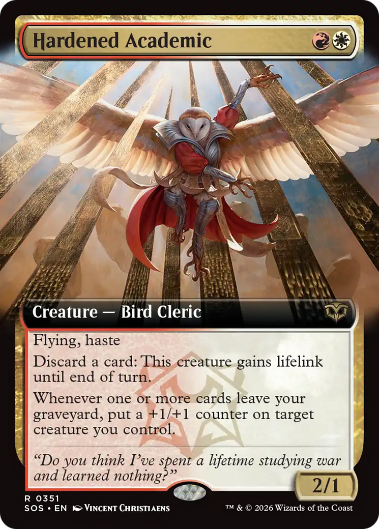 Hardened Academic (Extended Art) [Secrets of Strixhaven] | Gear Gaming Bentonville