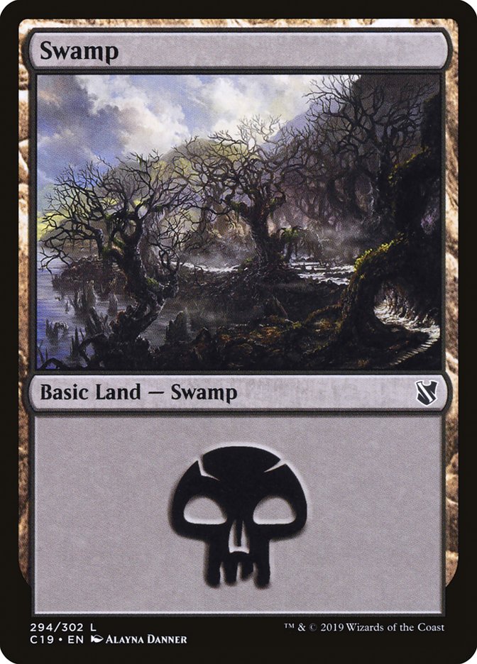 Swamp (294) [Commander 2019] | Gear Gaming Bentonville