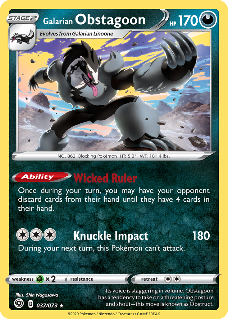 Galarian Obstagoon (037/073) [Sword & Shield: Champion's Path] | Gear Gaming Bentonville