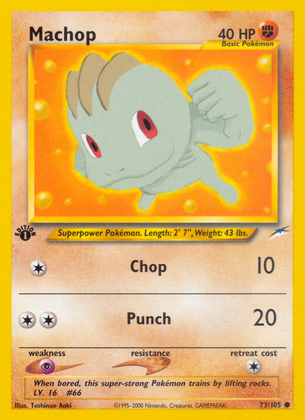 Machop (73/105) [Neo Destiny 1st Edition] | Gear Gaming Bentonville