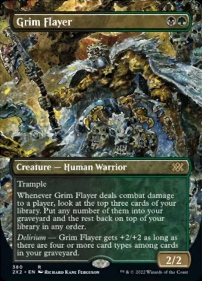 Grim Flayer (Borderless Alternate Art) [Double Masters 2022] | Gear Gaming Bentonville