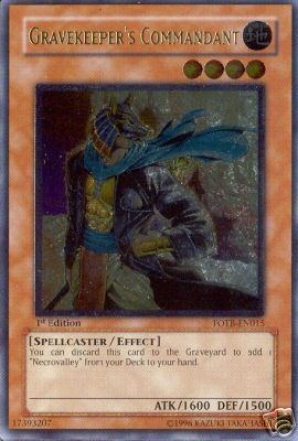 Gravekeeper's Commandant [FOTB-EN015] Ultimate Rare | Gear Gaming Bentonville