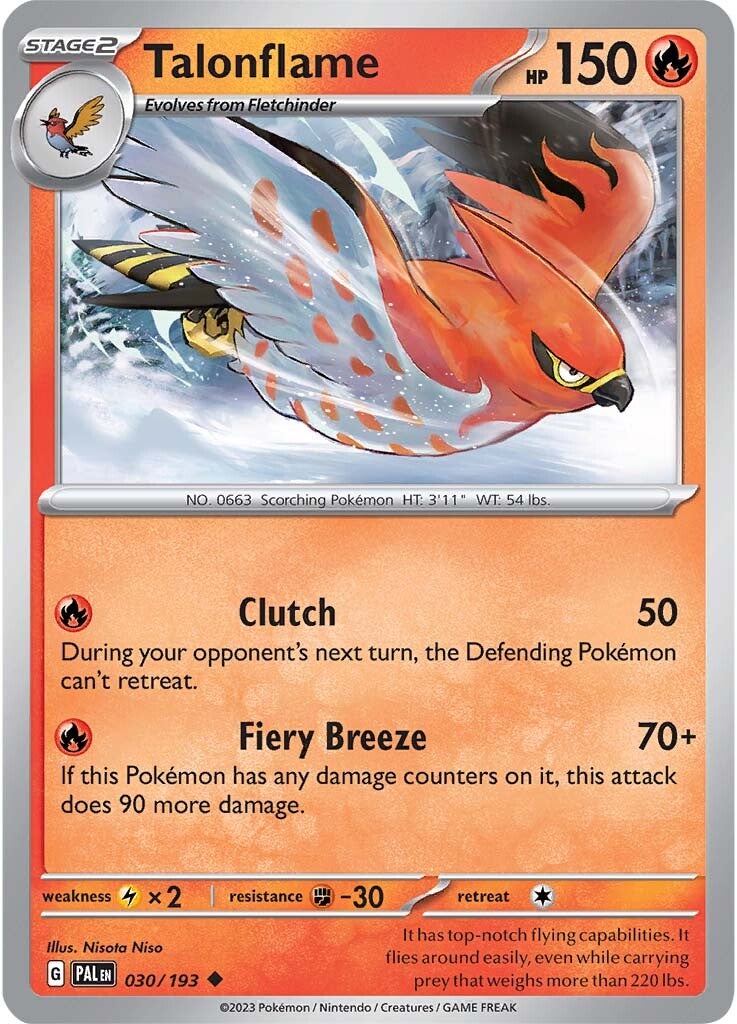 Talonflame (030/193) [Scarlet & Violet: Paldea Evolved] | Gear Gaming Bentonville