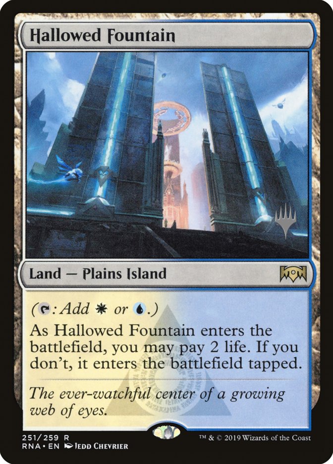Hallowed Fountain (Promo Pack) [Ravnica Allegiance Promos] | Gear Gaming Bentonville