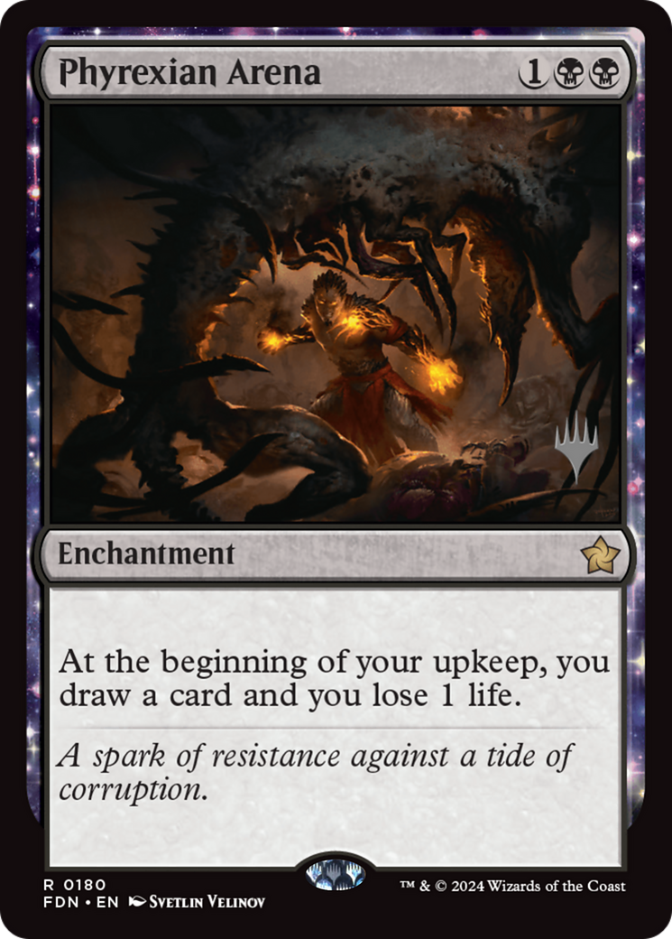 Phyrexian Arena [Foundations Promos] | Gear Gaming Bentonville