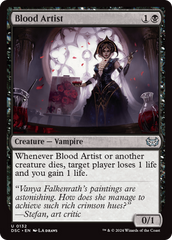 Blood Artist [Duskmourn: House of Horror Commander] | Gear Gaming Bentonville