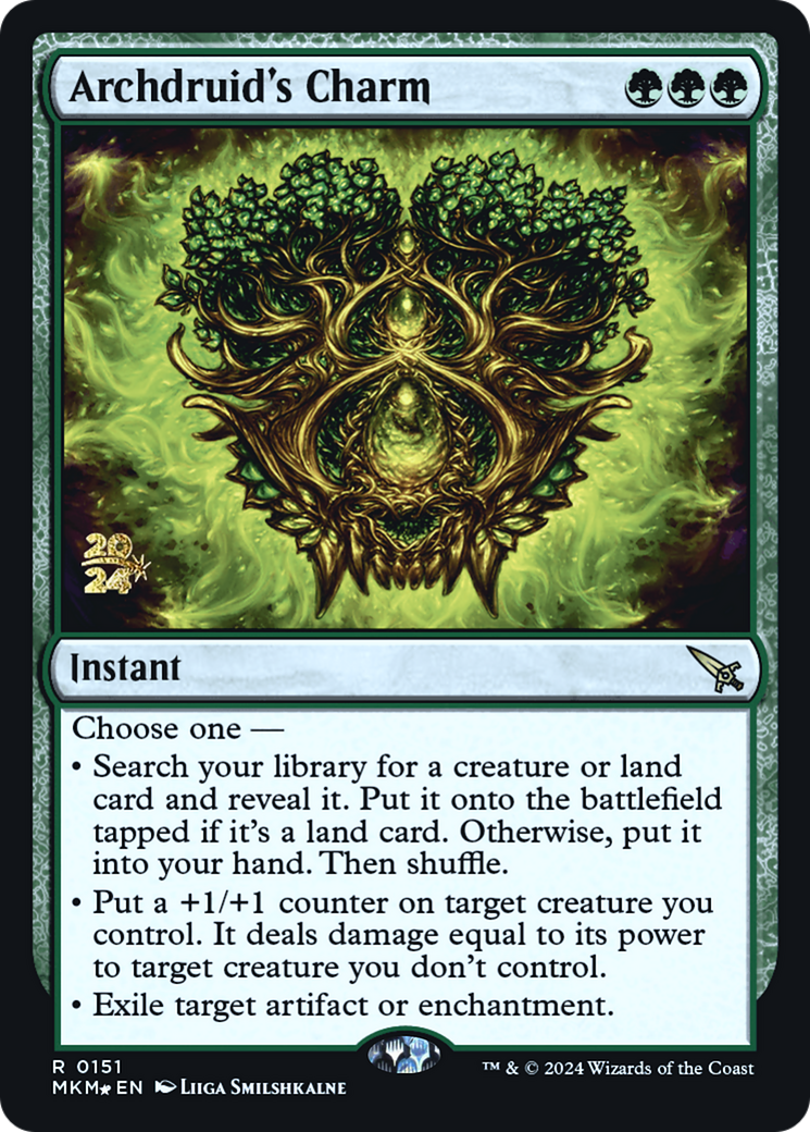 Archdruid's Charm [Murders at Karlov Manor Prerelease Promos] | Gear Gaming Bentonville